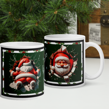 Load image into Gallery viewer, “Cheeky’ Santa Mug - bottoms up
