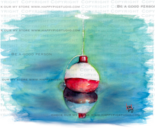 Load image into Gallery viewer, I’d Rather be Fishing -  Original watercolor design on a Greeting Card
