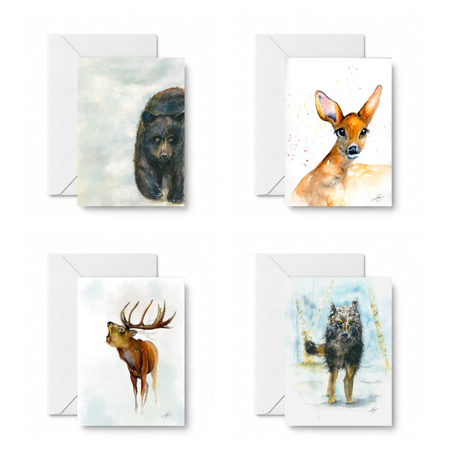 Northwoods Wild curated four-card set