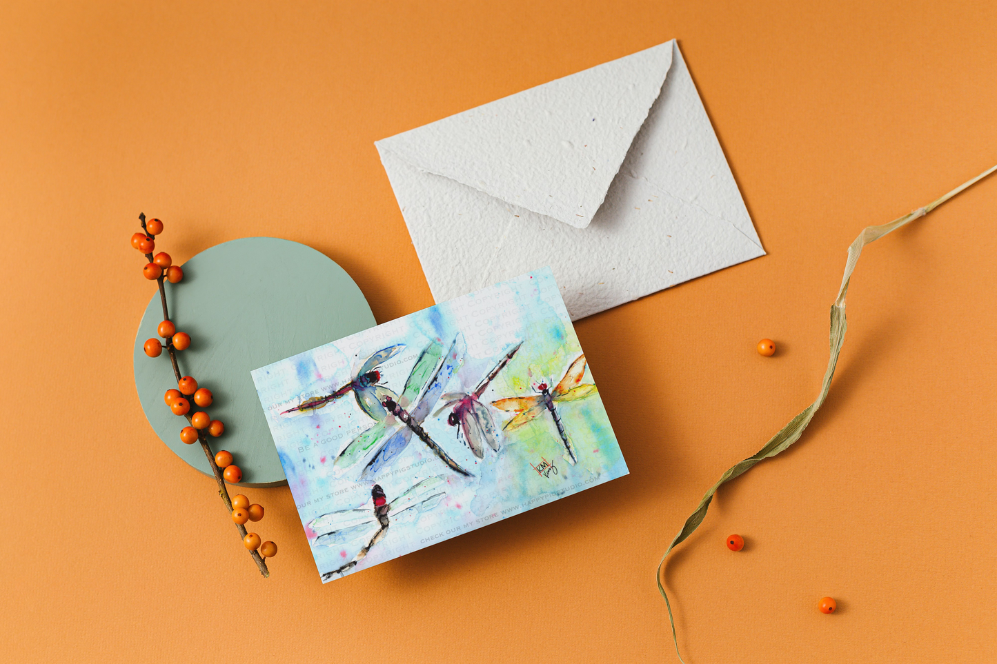 Dragonfly - Orginal Greeting Card